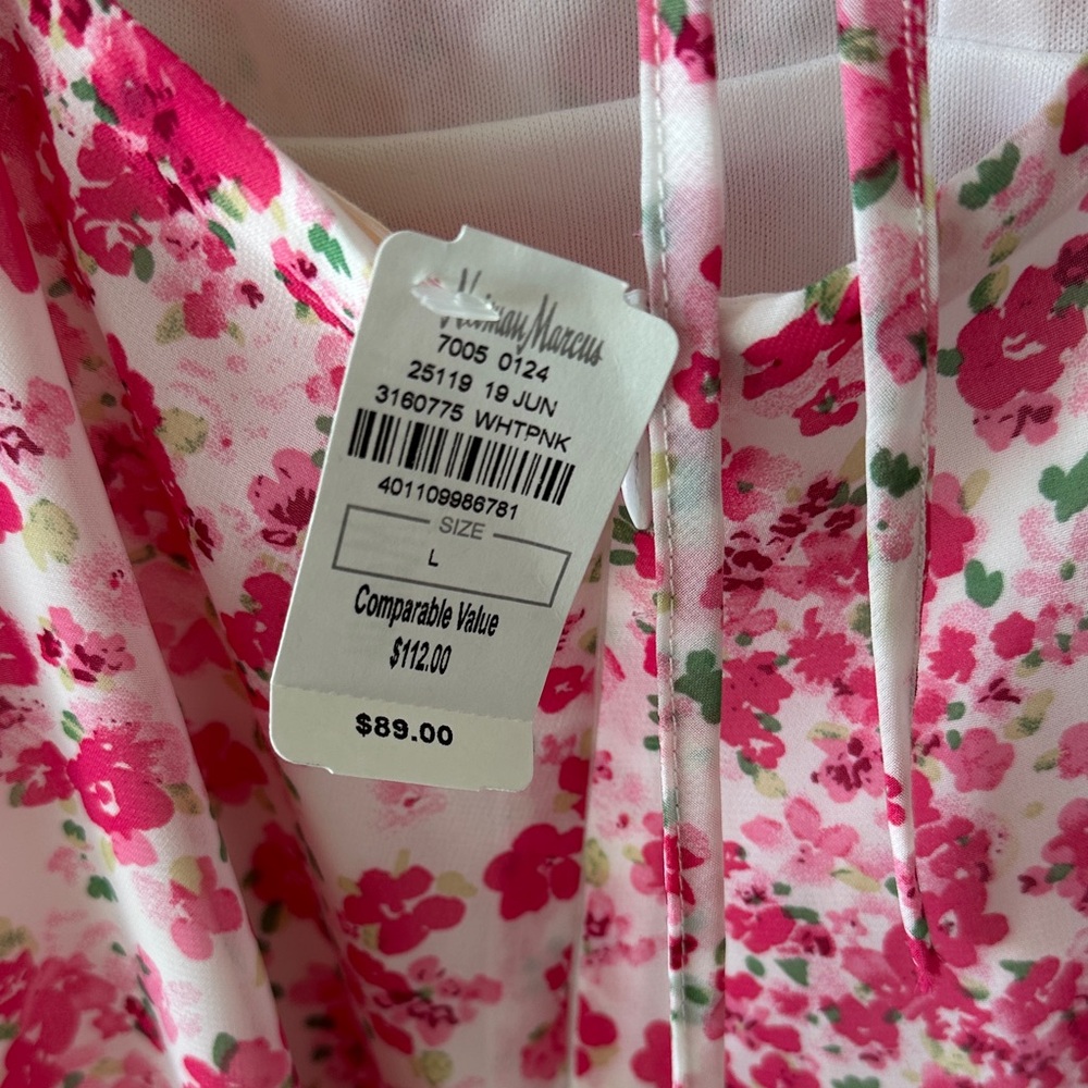 Floral Pink Mini Dress - Picture 3 of 10